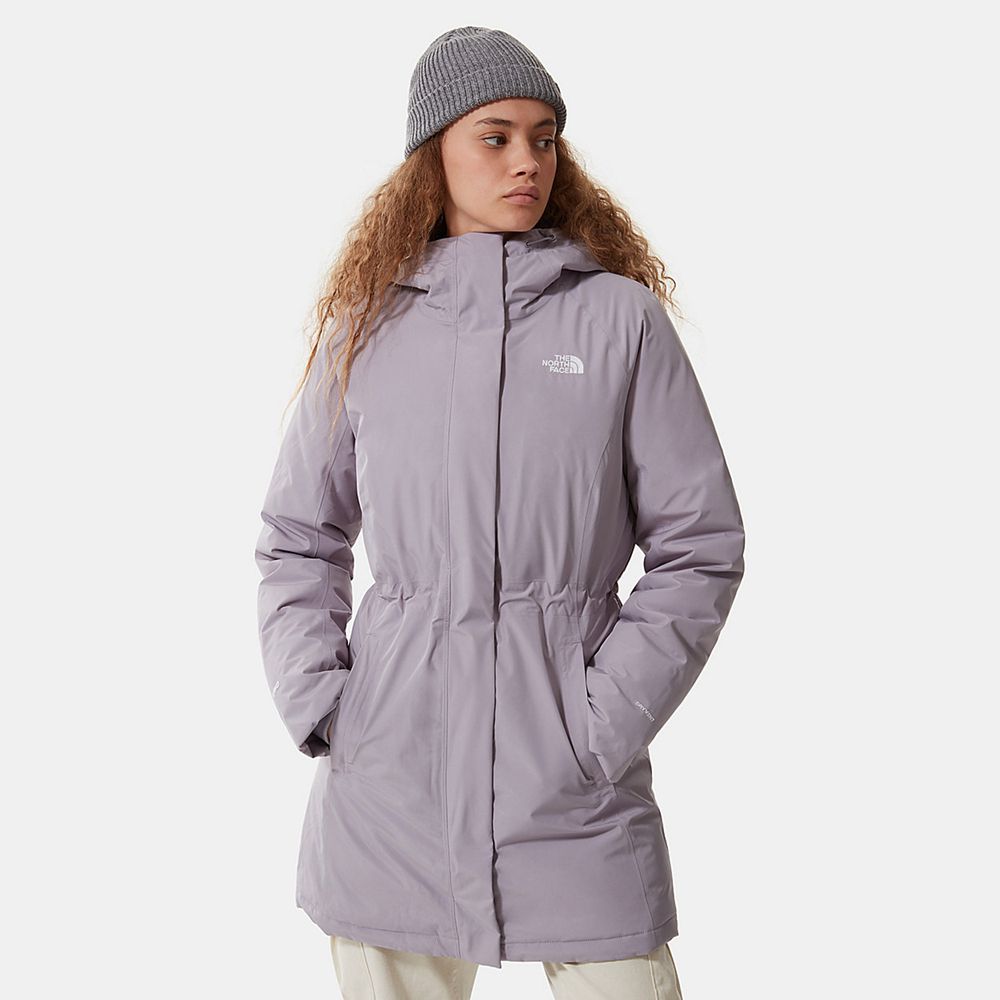 The North Face Waterproof Jackets Womens Australia - The North Face Brooklyn Parka Grey Dryvent (CWV